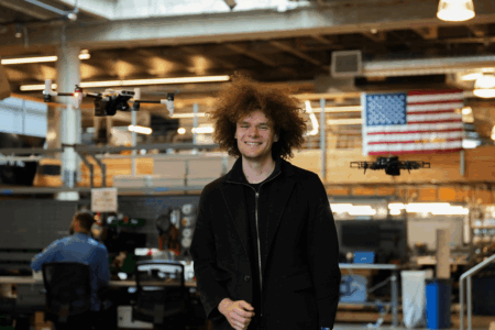 A 25-year-old police drone founder just raised $75M led by Index