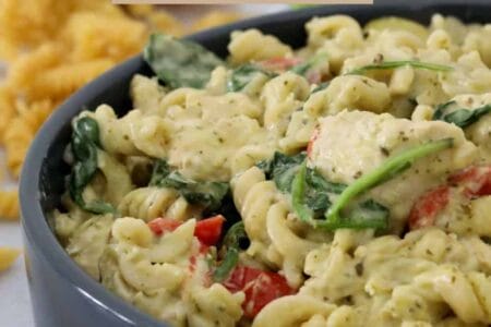 One Pot Creamy Pesto Chicken Pasta Recipe