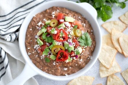 Refried Bean Dip + 3 Bean Options!