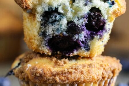 AMAZING Blueberry Muffins (super moist)