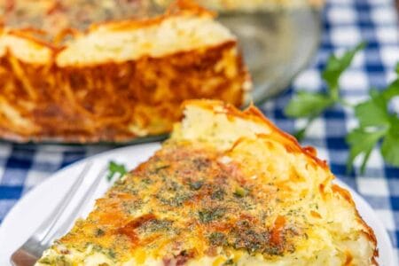 Hash Brown Crust Quiche – Plain Chicken