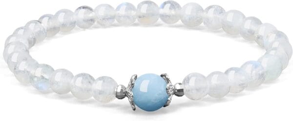 COAI Women's Birthstone Bracelet Moonstone Bracelet Crystal Bracelet for Women