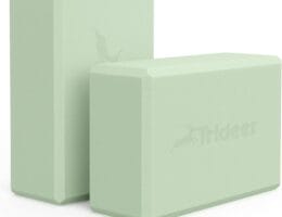 Trideer Yoga Blocks 2 Pack, Soft Non-Slip Surface Premium Foam Blocks, Supportive, Lightweight, Odor Resistant, Yoga Accessories for Pilates Meditation General Fitness Stretching Toning