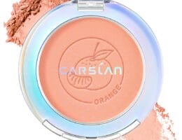 Face Blush, Powder Blush Makeup, Longlasting Highly Pigmented Face makeup, Smooth, Vegan & Cruelty Free, 1 Count, 02 ORANGE