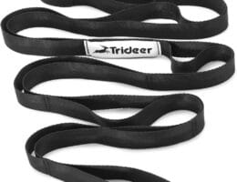 Trideer Stretching Strap Yoga Strap Physical Therapy for Home Workout, Exercise, Pilates and Gymnastics, 10 Loops Non-Elastic Stretch Bands with Aesthetic Packaging for Women & Men