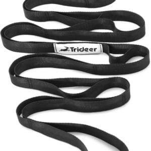 Trideer Stretching Strap Yoga Strap Physical Therapy for Home Workout, Exercise, Pilates and Gymnastics, 10 Loops Non-Elastic Stretch Bands with Aesthetic Packaging for Women & Men