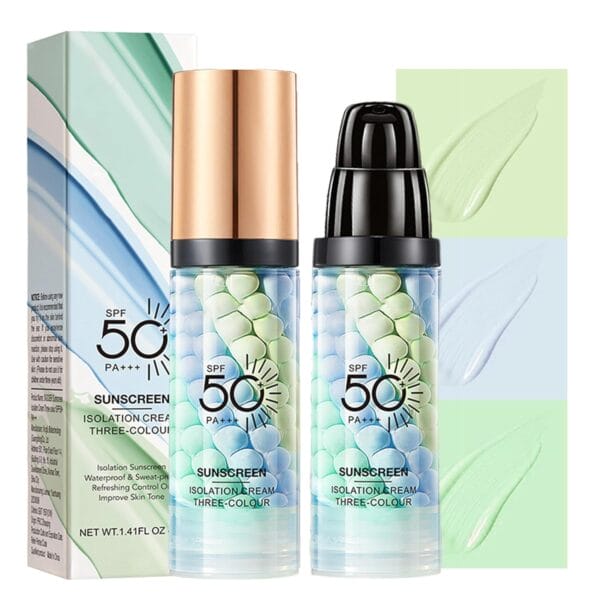 Primer Face Makeup with SPF 50, Color Correcting Primer, Hydrating Face Primer for Makeup, Color Corrector for Redness Waterproof & Long Lasting & Oil Control, Protection Immediately