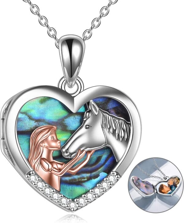 YFN Horse Pendant Necklace Sterling Silver Women with Horse Gift for Women