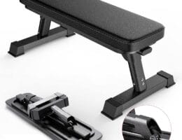 Flat Weight Bench for Your Home Gym – Heavy Duty Workout Bench for Bench Press and Strength Training Exercise – Compact Weight Benches Designed for Home Use