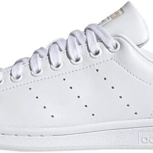 adidas Originals womens Stan Smith Sneaker, White/Halo Ivory/White, 8.5 US