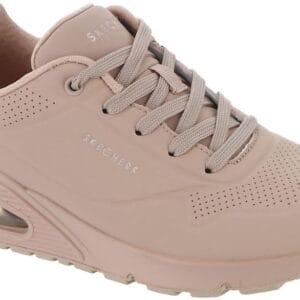 Skechers Womens Uno - Stand On Air Sneaker, Sand, 10 US