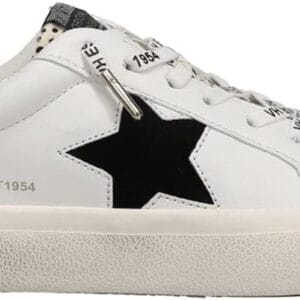 Vintage Havana Womens Forever Cheetah Platform Lace Up Sneakers Shoes Casual - White