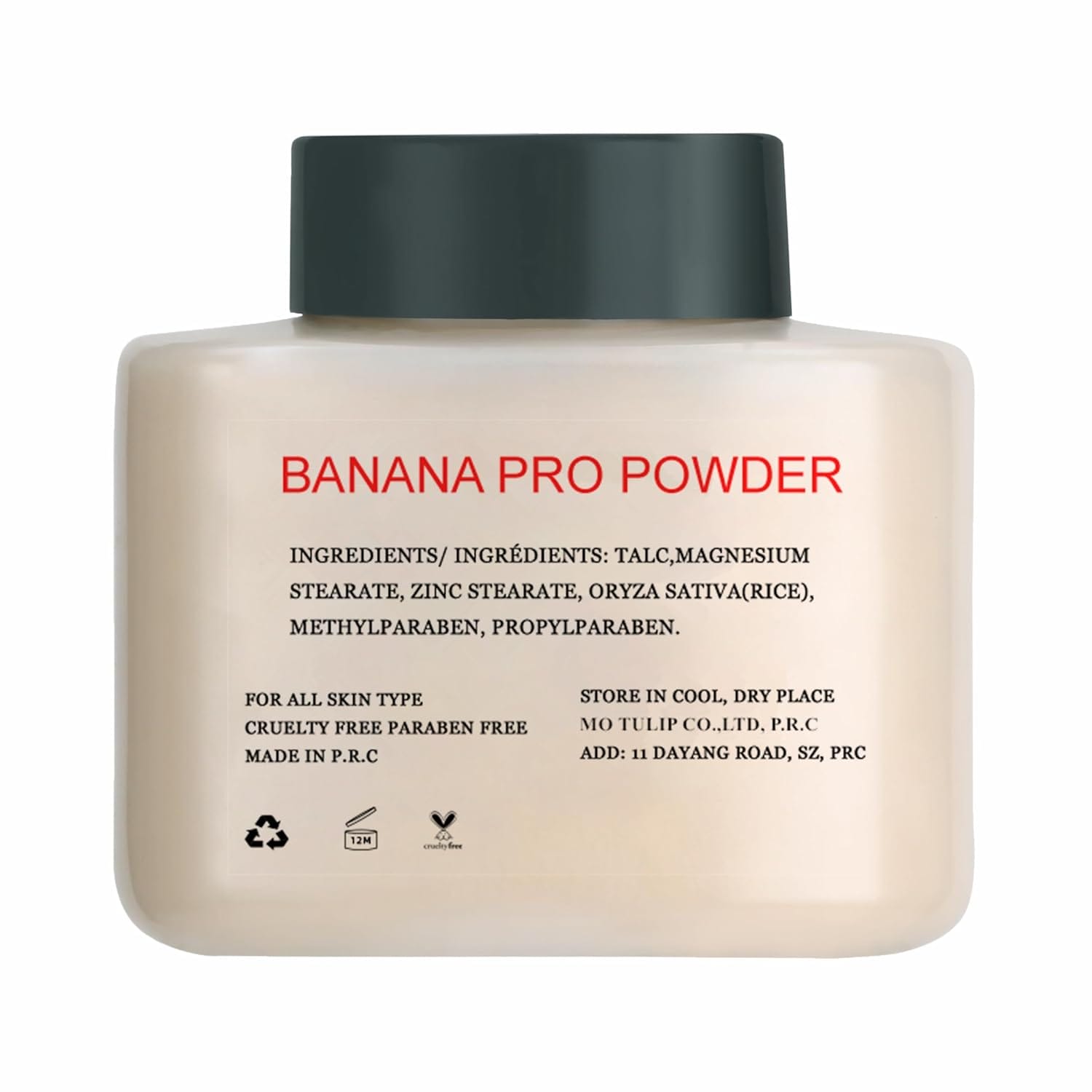 MO TULIP Banana Pro Loose Baking Powder, long lasting Make Up Setting Face Powder, Easy to Make Up for Medium Skin Tones (1.5 O.Z) - Image 5