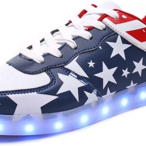 Adults Patriotic Flag Shoes for Men Women USA America Fashion Sneakers President Independence