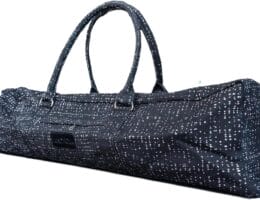 Kindfolk Yoga Mat Duffle Bag Patterned Canvas with Pocket and Zipper
