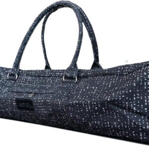 Kindfolk Yoga Mat Duffle Bag Patterned Canvas with Pocket and Zipper