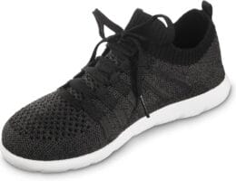 isotoner Zenz Womens Lace Up Slippers, Lightweight Unlined Sport Knit Slip-Ons