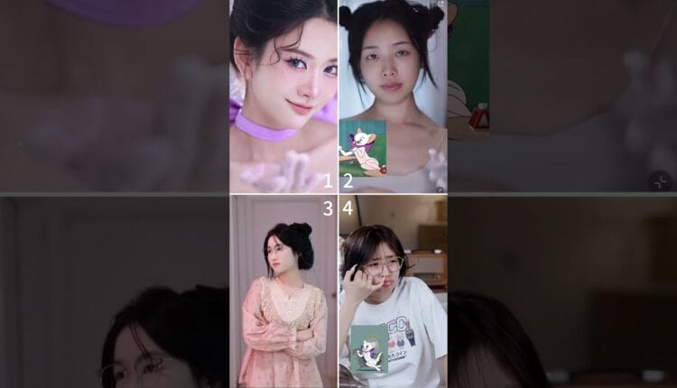 which one do you choose?  | Before and after makeup #shorts #trend #makeup #beautyfashionchannel