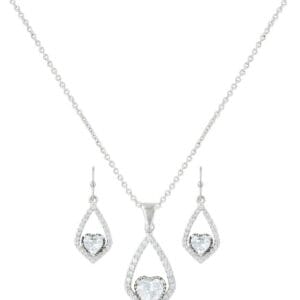 Montana Silversmiths Western Lifestyle Heart Jewelry Set