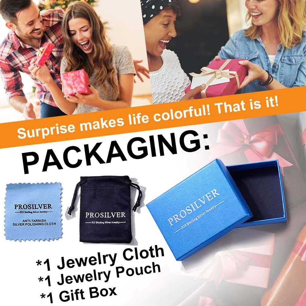 PROSILVER 925 Sterling Silver Ankle Bracelets For Women, Stylish Chain Anklets, Summer Beach Jewelry, 8.6-10.6 Inch Adjustable, Come with Box - Image 7