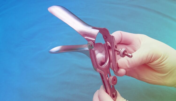 Speculum used for a Pap smear at GP