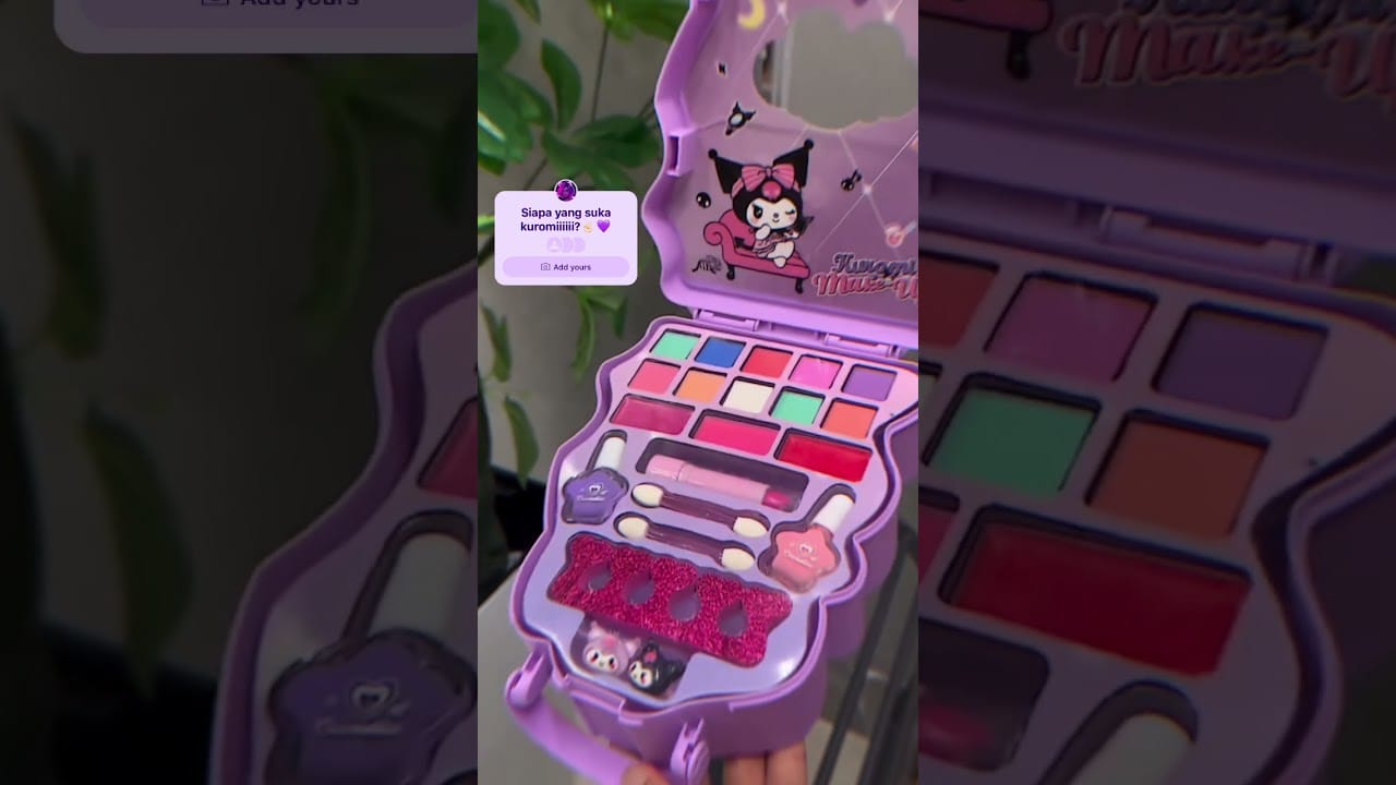 Pake makeu up kuromi cantikkkk bgt kannnn💜 #kuromi #akhirnyakumenemukanmu #mylove