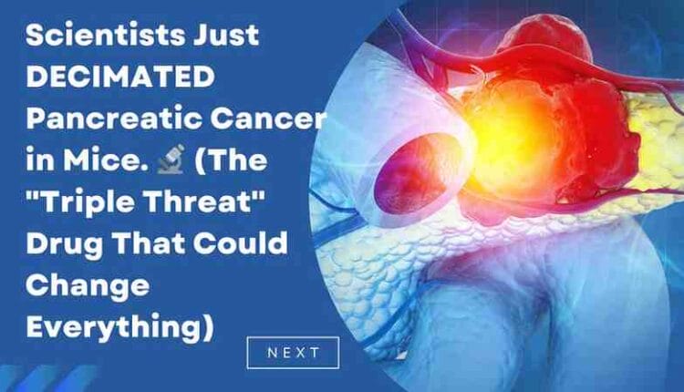 New triple-drug treatment eliminates pancreatic tumors in mice, study finds

