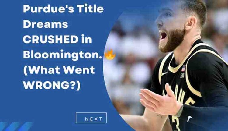 Purdue's decline continues: Indiana 72, Purdue 67 in Bloomington

